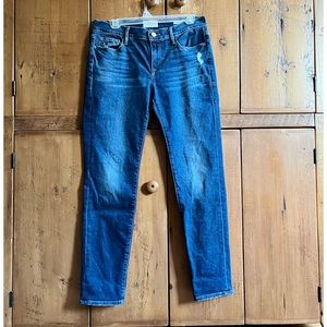 FRAME Denim Le Garçon Jeans, Dark Wash, 27